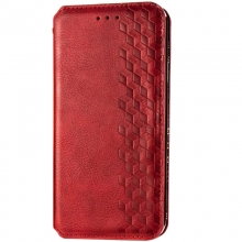 Кожаный чехол книжка GETMAN Cubic (PU) для Huawei Y6p Красный - купить на Floy.com.ua