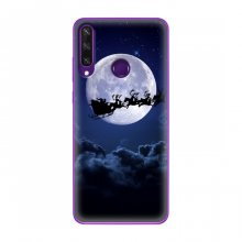 Новогодние Чехлы для Huawei Y6p (VPrint) Санта - луна - купить на Floy.com.ua