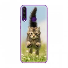Чехлы с Котиками для Huawei Y6p (VPrint) Прыжок кота - купить на Floy.com.ua