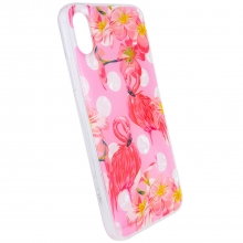 Накладка Glue Case Фламинго для Apple iPhone X (5.8") / XS (5.8") Розовый - купить на Floy.com.ua