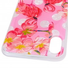 Накладка Glue Case Фламинго для Apple iPhone X (5.8") / XS (5.8")