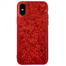 TPU+PC чехол Sparkle (glitter) для Apple iPhone X / XS (5.8") Красный - купить на Floy.com.ua