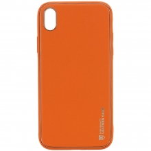 Кожаный чехол Xshield для Apple iPhone X / XS (5.8") Оранжевый - купить на Floy.com.ua