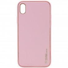 Кожаный чехол Xshield для Apple iPhone X / XS (5.8") Розовый - купить на Floy.com.ua