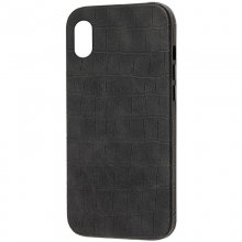 Кожаный чехол Croco Leather для Apple iPhone X / XS (5.8")