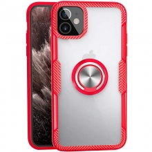 TPU+PC чехол Deen CrystalRing for Magnet (opp) для Apple iPhone 12 mini (5.4") Красный - купить на Floy.com.ua