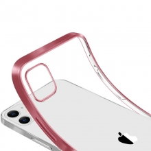 Прозрачный силиконовый чехол глянцевая окантовка Full Camera для Apple iPhone 12 mini (5.4")