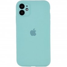 Чехол Silicone Case Full Camera Protective (AA) для Apple iPhone 12 mini (5.4") Бирюзовый - купить на Floy.com.ua