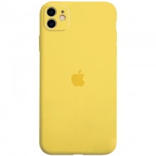 Чехол Silicone Case Full Camera Protective (AA) для Apple iPhone 12 mini (5.4") Желтый - купить на Floy.com.ua
