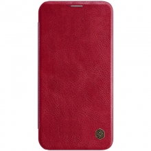 Кожаный чехол (книжка) Nillkin Qin Series для Apple iPhone 12 Pro Max (6.7") Красный - купить на Floy.com.ua