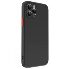 Чехол TPU Square Full Camera для Apple iPhone 12 Pro Max (6.7") Черный - купить на Floy.com.ua