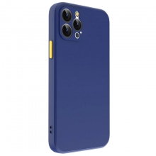 Чехол TPU Square Full Camera для Apple iPhone 12 Pro Max (6.7") Синий - купить на Floy.com.ua