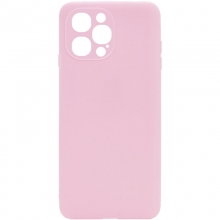 Силиконовый чехол Candy Full Camera для Apple iPhone 12 Pro Max (6.7") Розовый - купить на Floy.com.ua
