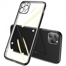 Прозрачный силиконовый чехол глянцевая окантовка Full Camera для Apple iPhone 12 Pro Max (6.7") - купить на Floy.com.ua