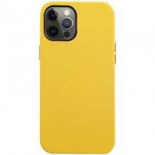 Кожаный чехол K-Doo Noble Collection для Apple iPhone 12 Pro Max (6.7") Желтый - купить на Floy.com.ua