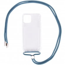 Чехол TPU Crossbody Transparent для Apple iPhone 12 Pro Max (6.7")