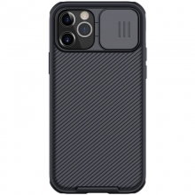 Карбоновая накладка Nillkin Camshield (шторка на камеру) для Apple iPhone 12 Pro Max (6.7") Черный - купить на Floy.com.ua