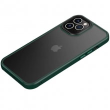 TPU+PC чехол Metal Buttons для Apple iPhone 12 Pro Max (6.7") Зеленый - купить на Floy.com.ua