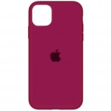 Чехол Silicone Case Full Protective (AA) для Apple iPhone 12 Pro / 12 (6.1") Бордовый - купить на Floy.com.ua