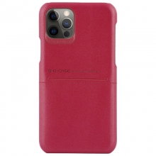 Кожаная накладка G-Case Cardcool Series для Apple iPhone 12 Pro / 12 (6.1") Красный - купить на Floy.com.ua