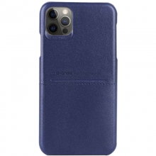 Кожаная накладка G-Case Cardcool Series для Apple iPhone 12 Pro / 12 (6.1") Синий - купить на Floy.com.ua
