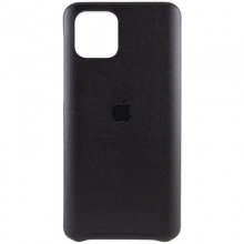 Кожаный чехол AHIMSA PU Leather Case Logo (A) для Apple iPhone 12 Pro / 12 (6.1") Черный - купить на Floy.com.ua