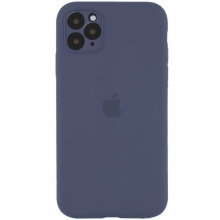 Чехол Silicone Case Full Camera Protective (AA) для Apple iPhone 12 Pro (6.1") Серый - купить на Floy.com.ua