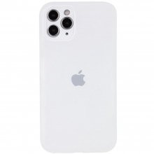 Чехол Silicone Case Full Camera Protective (AA) для Apple iPhone 12 Pro (6.1") Белый - купить на Floy.com.ua