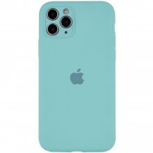 Чехол Silicone Case Full Camera Protective (AA) для Apple iPhone 12 Pro (6.1") Бирюзовый - купить на Floy.com.ua