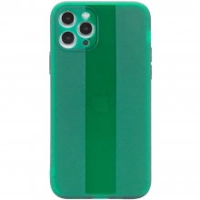 Чехол TPU Glossy Line Full Camera для Apple iPhone 12 Pro (6.1") Зеленый - купить на Floy.com.ua