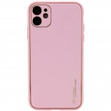 Кожаный чехол Xshield для Apple iPhone 12 (6.1") Розовый - купить на Floy.com.ua