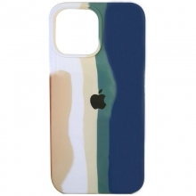 Чехол Silicone case Full Rainbow для Apple iPhone 13 Pro Max (6.7") Белый - купить на Floy.com.ua