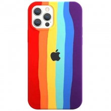 Чехол Silicone case Full Rainbow для Apple iPhone 13 Pro Max (6.7") Красный - купить на Floy.com.ua