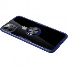 TPU+PC чехол Deen CrystalRing for Magnet (opp) для Apple iPhone 13 Pro Max (6.7") Синий - купить на Floy.com.ua