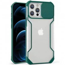 Чехол Camshield matte Ease TPU со шторкой для Apple iPhone 13 Pro Max (6.7") Зеленый - купить на Floy.com.ua