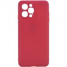 Силиконовый чехол Candy для Apple iPhone 13 Pro Max (6.7") Бордовый - купить на Floy.com.ua