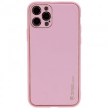 Кожаный чехол Xshield для Apple iPhone 13 Pro Max (6.7") Розовый - купить на Floy.com.ua