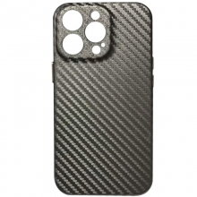 Кожаный чехол Leather Case Carbon series для Apple iPhone 13 Pro (6.1")