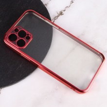 Прозрачный силиконовый чехол глянцевая окантовка Full Camera для Apple iPhone 13 Pro (6.1")