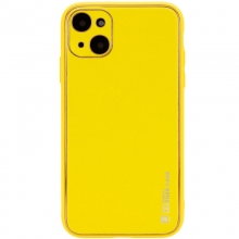 Кожаный чехол Xshield для Apple iPhone 13 (6.1") Желтый - купить на Floy.com.ua