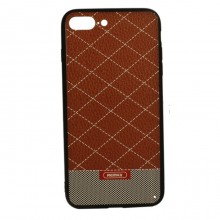 Защитный чехол Remax Gentleman Series для iPhone 7+/8+ Флотар коричневый - купить на Floy.com.ua