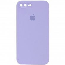 Чехол Silicone Case Square Full Camera Protective (AA) для Apple iPhone 7 plus / 8 plus (5.5") Сиреневый - купить на Floy.com.ua