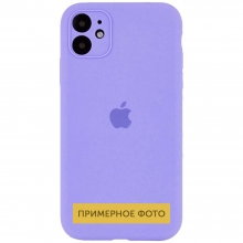 Чехол Silicone Case Square Full Camera Protective (AA) для Apple iPhone 7 / 8 / SE (2020) (4.7") Сиреневый - купить на Floy.com.ua