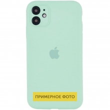 Чехол Silicone Case Square Full Camera Protective (AA) для Apple iPhone 7 / 8 / SE (2020) (4.7") Бирюзовый - купить на Floy.com.ua