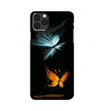 Печать на чехлах AlphaPrint для iPhone 11 Pro Max (черный фон) Цветные Бабочки - купить на Floy.com.ua