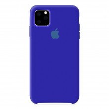 Чехол Silicone Case для iPhone 11 Pro Max, бампер с микрофиброй Синий - купить на Floy.com.ua