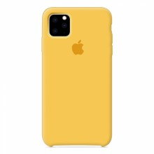 Чехол Silicone Case для iPhone 11 Pro Max, бампер с микрофиброй Желтый - купить на Floy.com.ua