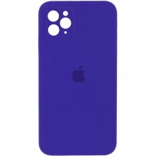 Чехол Silicone Case Square Full Camera Protective (AA) для Apple iPhone 11 Pro Max (6.5") Фиолетовый - купить на Floy.com.ua
