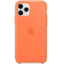 Чехол Silicone case (AAA) для Apple iPhone 11 Pro Max (6.5") Оранжевый - купить на Floy.com.ua