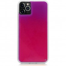 Неоновый чехол Neon Sand glow in the dark для Apple iPhone 11 Pro Max (6.5") Розовый - купить на Floy.com.ua